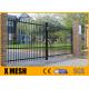 W 2400mm Security Metal Fencing Gate Powder Coated For School