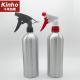 500ml Aluminum Bottle With Trigger Mist Sprayer Lotion Pump 24/410 28/410