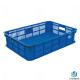 Eco Friendly Blue Plastic Fruit And Vegetable Crates Box Ventilated