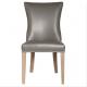 Customize chair dining genuine leather dining chair grey leather chairs