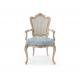 Ash Wood Classic Elegant Design Upholstered Fabric Dining Chair