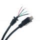 Custom Data Charging Shiled Micro Usb to Open Tinned Wire End Pigtail Power Charger Cable