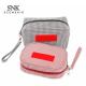 Portable Small Canvas Waterproof Wash Bag Pouch Bag with Zipper