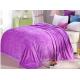 Luxury Purple Solid Flannel Blanket Warm For Sofa Bedding Anti - Pilling Soft Touch