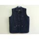 Mens classic vest，mens waist coat, gilet, vest in peach skin fabric, navy colour, S-3XL, 049