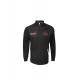 180G Stand Collar Black T Shirt Mens Long Sleeve With Zipper Sublimation Printing