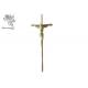 Gold Jesus Casket Cross Size 37×13.7 Cm , Jesus 3 # Coffin Cross PP Material