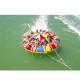 Factory price inflatable disco boat towable, commercial grade inflatable disco boat water toy for sale