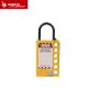 Nylon Isolated Master Lockout Hasp ISO9001 Certification Yellow Color