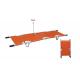 Orange Color Emergency Stretcher Trolley Double Fold Stretcher For Rescue