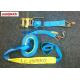 Ratchet straps LC2500 DN AS/NZS4380  50MM Polyester Blue with ratchet and two swan hooks