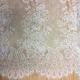 150cm * 300cm  2017  New Fashion Bridal Eyelash Lace Fabric  in Ivory  color