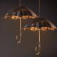 Retro creative umbrella lamp wind industrial loft do the old wrought iron chandelier（WH-VP-148)