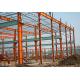 Q345B Steel Structure Buildings With Red Color Paint Area Size 6000 Square Meter
