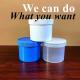 Wide Mouth 150g 250g 500g 1000g White Black Blue Lip Balm Scrub Container Empty Round PP Plastic ointment cosmetic jar