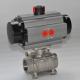 Thread WCB Stainless Steel Pneumatic Ball Valve DN50