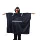 R018-R 100% Waterproof Rubberized Poncho with Reflective Tape Lightweight and Durable