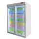 Large Commercial Deep Freezer 2250L Multiple Glass Doors Remote System Refrigerator