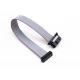 2 * 07 Ways IDC / DIP Flat Ribbon Cable Assembly With Butterfly Hook