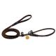 2 In 1 Real  Leather Pet Collar Quick Release Adjustable Lightweight Ultra Thin