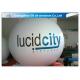 White Round Inflatable Helium Balloons Ball Customized Size CE UL