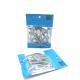 Resealable aluminum foil zipper pouch clear front mylar electronic packaging bag