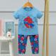 Spring And Summer Children'S Round Neck Night Suit Ice Silk Cotton age 7 pyjamas
