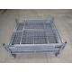 Warehouse Storage Wire Mesh Pallet Cage Customized Szie 500 - 1000kg Load Capacity