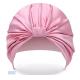 pink 100% Pure Silk Hair Bonnet , 43cm Mulberry Silk Head Cover