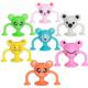 Lovely Cartoon Figurine Custom Color TPR Rubber Suction Cup Toy Building Blocks for Children Other Educational Toys