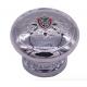 Customized Die Casting Zinc Alloy Perfume Bottle Caps With Silver Grey Plating For High-End Fragrance Bottles
