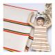 Soft Striped Cotton Fabric Low Shrinkage Knit Jersey Material For T-Shirt