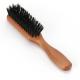 Custom LOGO Mens Grooming Kit 100% Natural Beech Wood Grade Beard Brush and Comb Set
