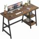 Wooden Metal Office Computer Desk With Shelves ODM