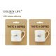 New Bone China Material Ceramic Coffee Mugs 90cc Durable With Mon / Dad Design