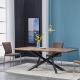HighQuality Modern Metal Frame Solid Wood Design Living Room Furniture DiningTable