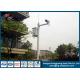 H10m Hot Dip Galvanized CCTV Camera Pole / Surveillance Camera Poles With Painting Craft