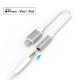 Premium Lightning To 3.5mm Iphone Aux Adapter White TPE 3.5mm Jack