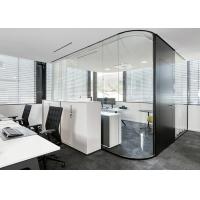 Framed / Frameless Glass Partition Wall System Cutsomized For Insulation Sound
