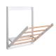 Solid Beech Wall Mount Clothes Drying Rack Folding Desk Space Saving For Bathroom