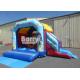 Beautiful Ocean Fish Inflatable Combo , Commercial Slide Inflatable Bounce House Castle For Sale