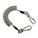 High Security Coiled Tool Lanyard Stretchable Transparent Heavy Duty Plastic Spring