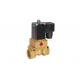 Two Position Four Way Pistion Operated Brass Solenoid Valve G1/4~G1/2