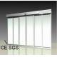 Silver Aluminum frames Telescopic Sliding Door Width 3000-6000 mm Open time 0-9 s