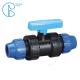 Round Head Blue Fittings PP Compression Ball Valve For Irrigation