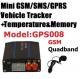 Temperature Sensor Car GPS Tracker Supporting Internal Memory