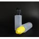 Customize Plastic Dropper Bottles in Transparent Black with Screw Cap