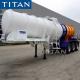3 Axle 19cbm Sulphuric Acid Fuel Tanker Trailer for Sale in Ghana
