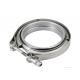 Ss304 3 Inch V Band Clamp 2mm Stainless Steel Exhaust Parts With Cnc Flanges