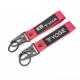 Neon Pink Brandable Keychain Lanyard - VOGE Styled Tags & Anti-Scratch Metal Hooks​